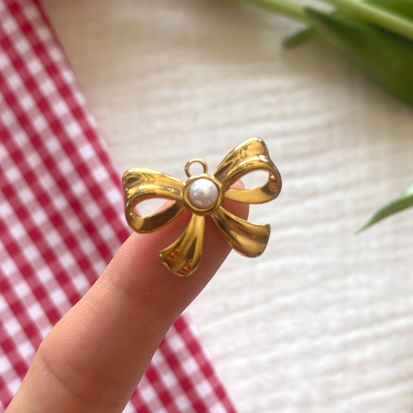 Princess Bow Charm | 18K Gold Plated