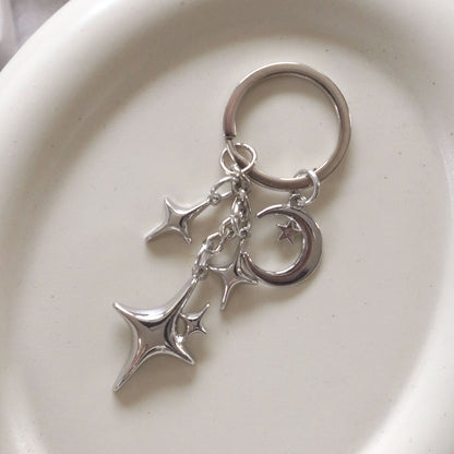 Y2K Sparkle Metal Keychain