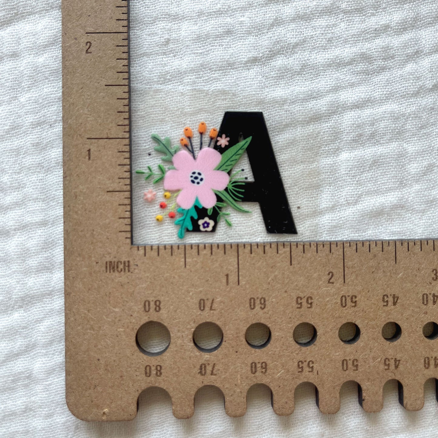 [ Double Sided ] UV DTF Initial Alphabet | Floral Letters