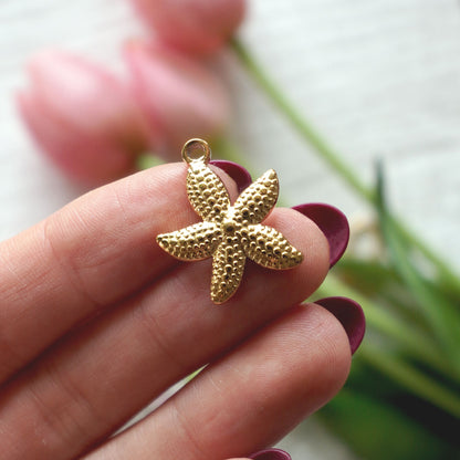 Star Fish Charm | 18K Gold Plated