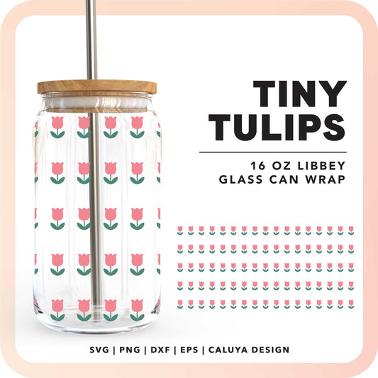 16oz Libbey Can Wrap SVG | Tiny Tulips