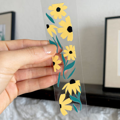Bookmark UV DTF Decal | Yellow Cosmos