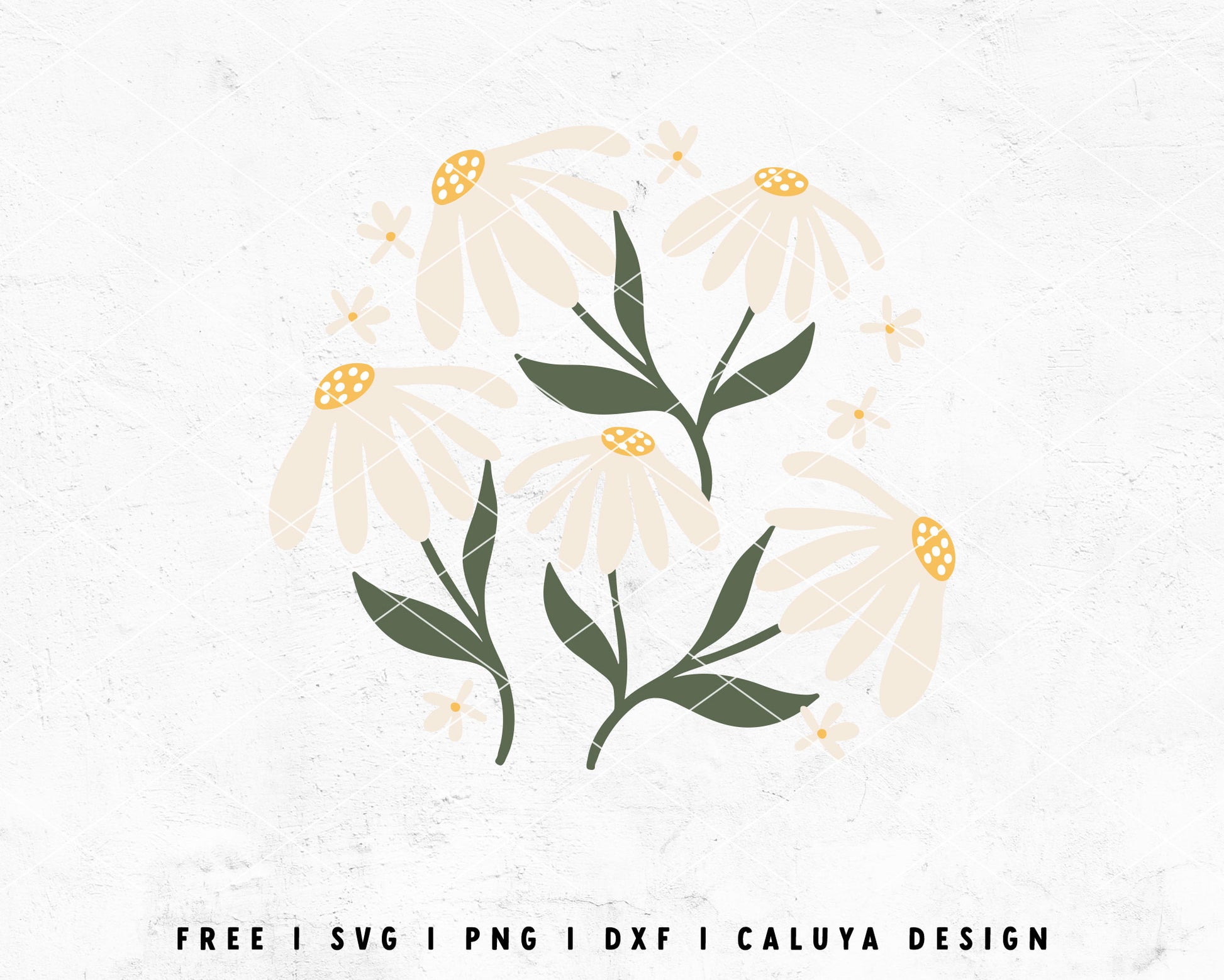 FREE Abstract Flower SVG | Daisy Flower Matisse SVG Cut File for Cricut, Cameo Silhouette | Free SVG Cut File
