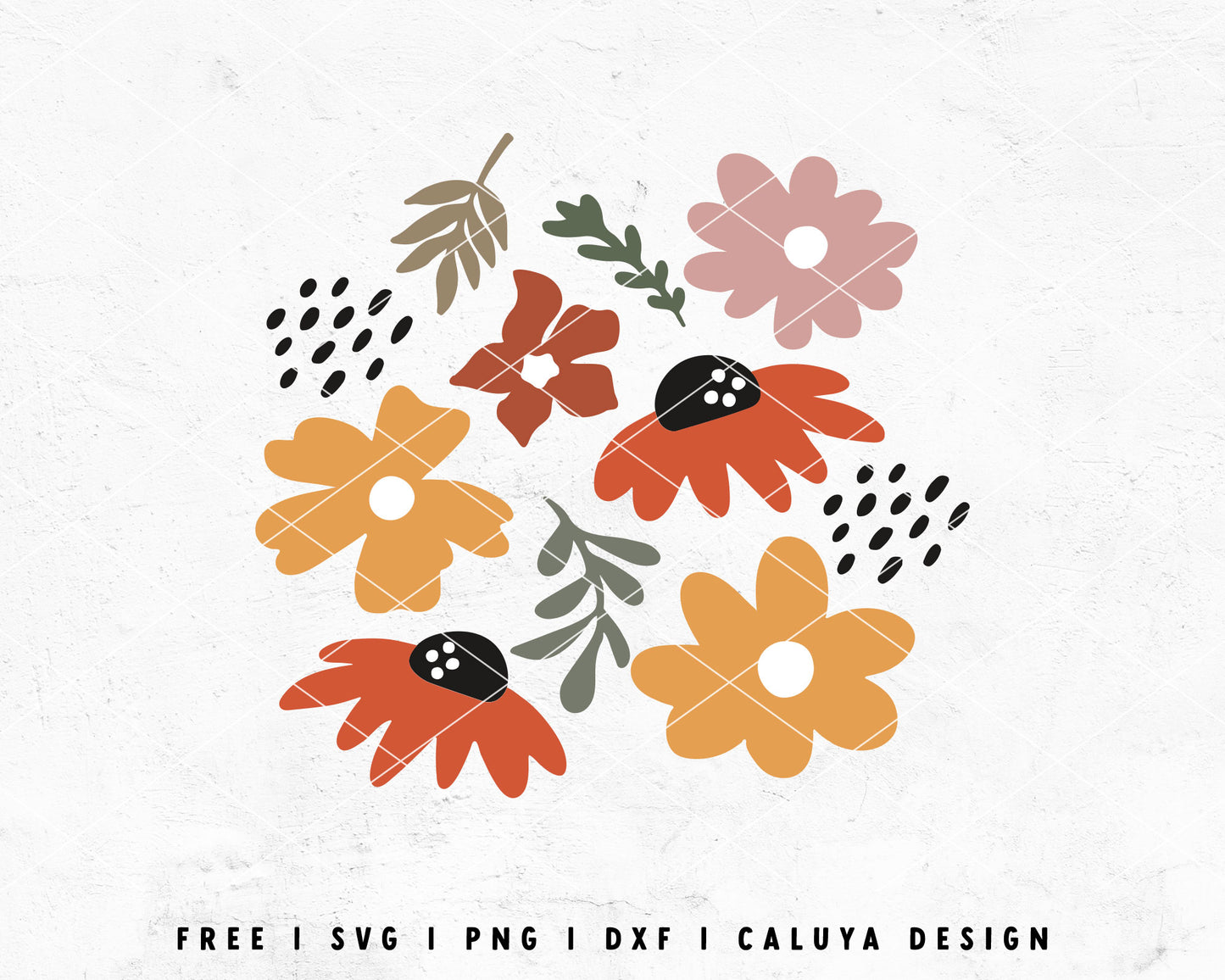 FREE  Abstract Flower | Daisy Matisse Flower SVG Cut File for Cricut, Cameo Silhouette | Free SVG Cut File