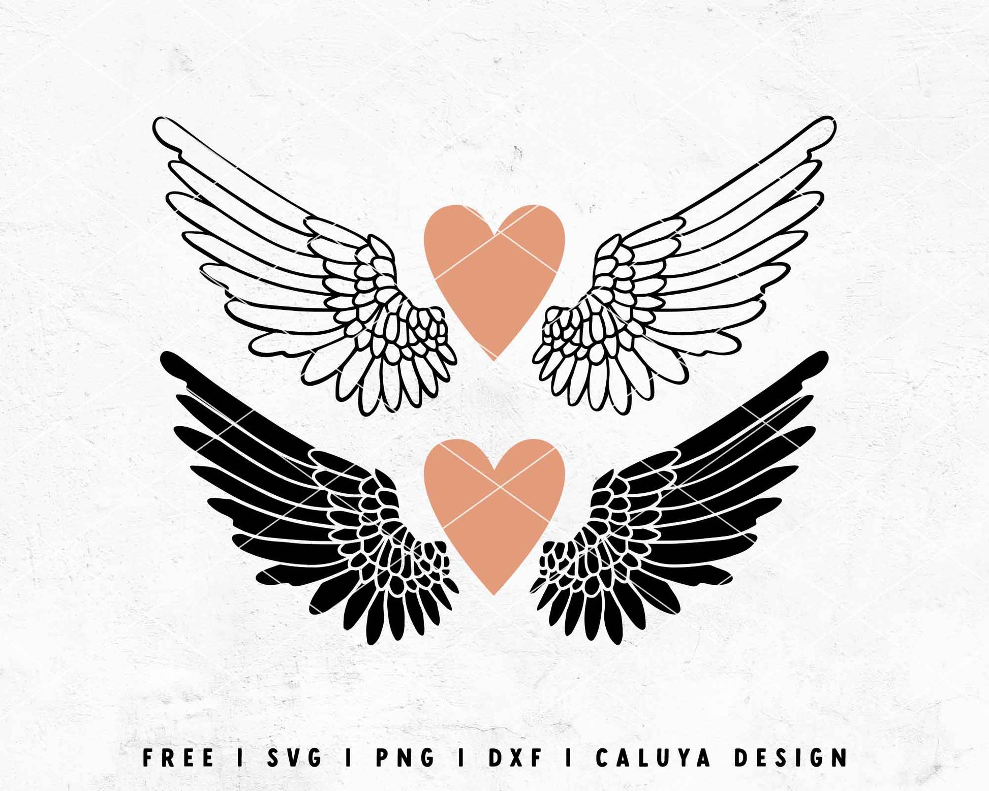 FREE Heart With Wings SVG, Grief SVG