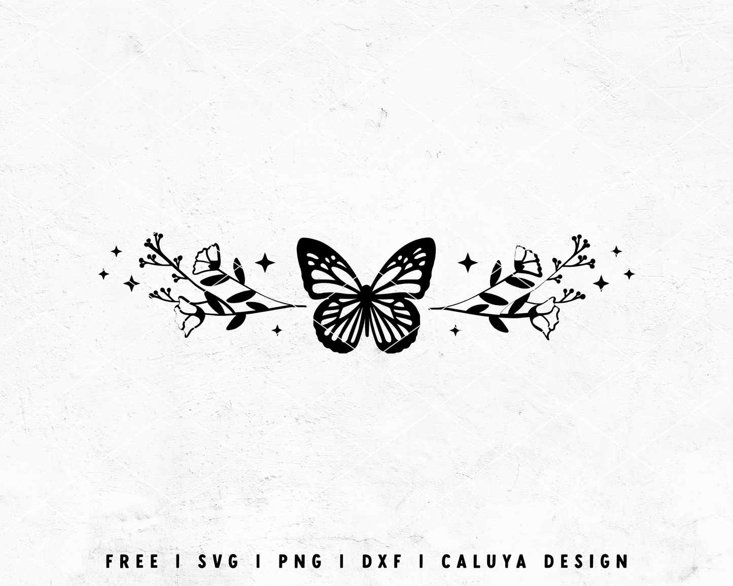 FREE Butterfly SVG | Botanical SVG