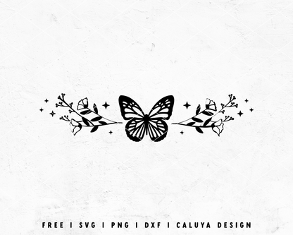 FREE Butterfly SVG | Botanical SVG