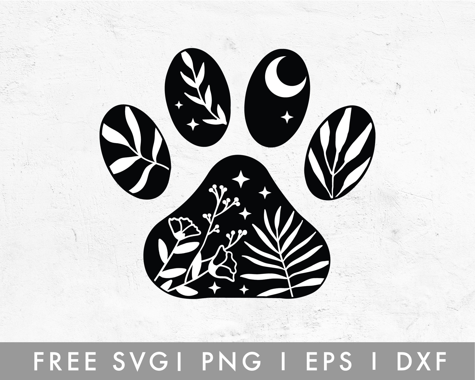 Pet Paw SVG FREE Silhouette or Cricut