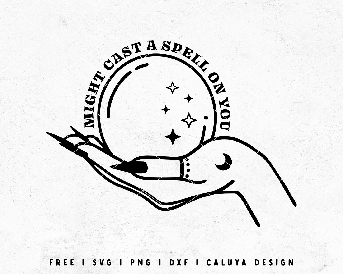 FREE Cast Spell On You SVG | Crystal Ball SVG