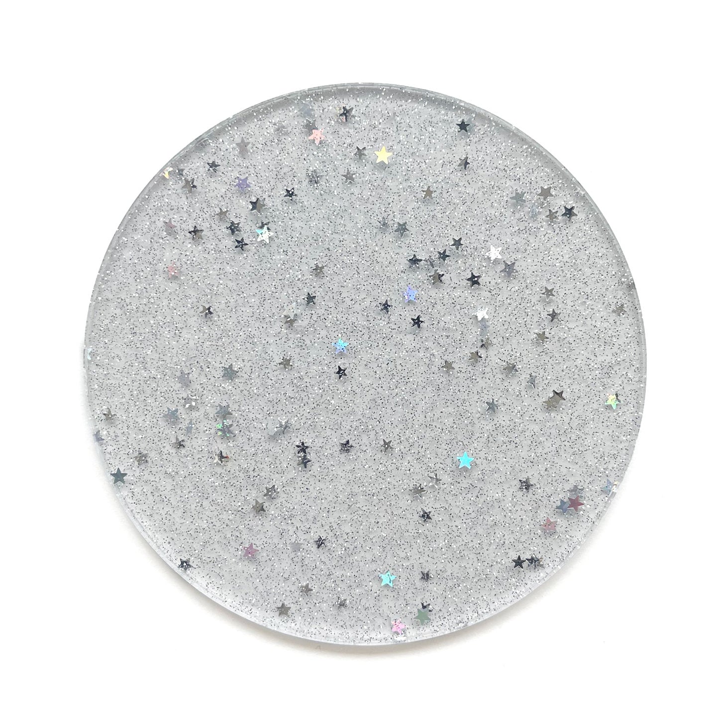 4 Inch Cosmic Glitter Acrylic