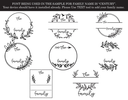 Family Monogram SVG Bundle
