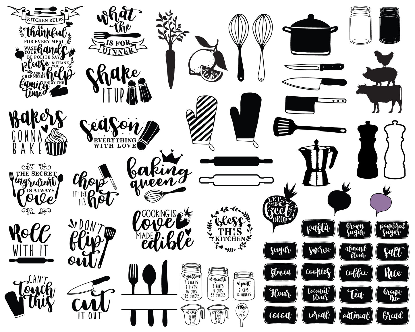 Happy Kitchen SVG Bundle