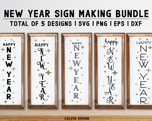 New Year Sign Making SVG Bundle