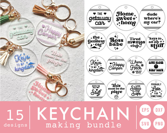 Quote for Key chain Making SVG Mini Bundle