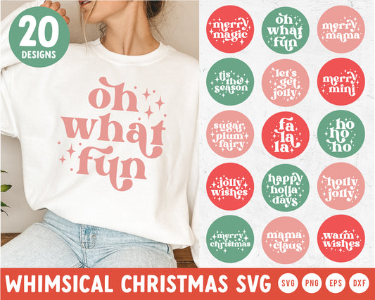 Whimsical Christmas SVG Bundle For Cricut, Cameo Silhouette