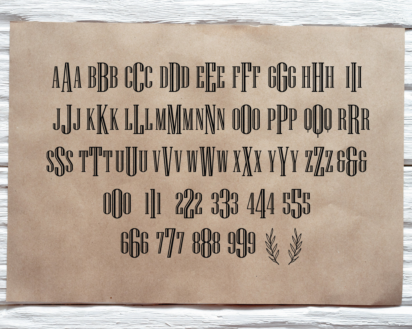 Big Monogram SVG & Font Bundle