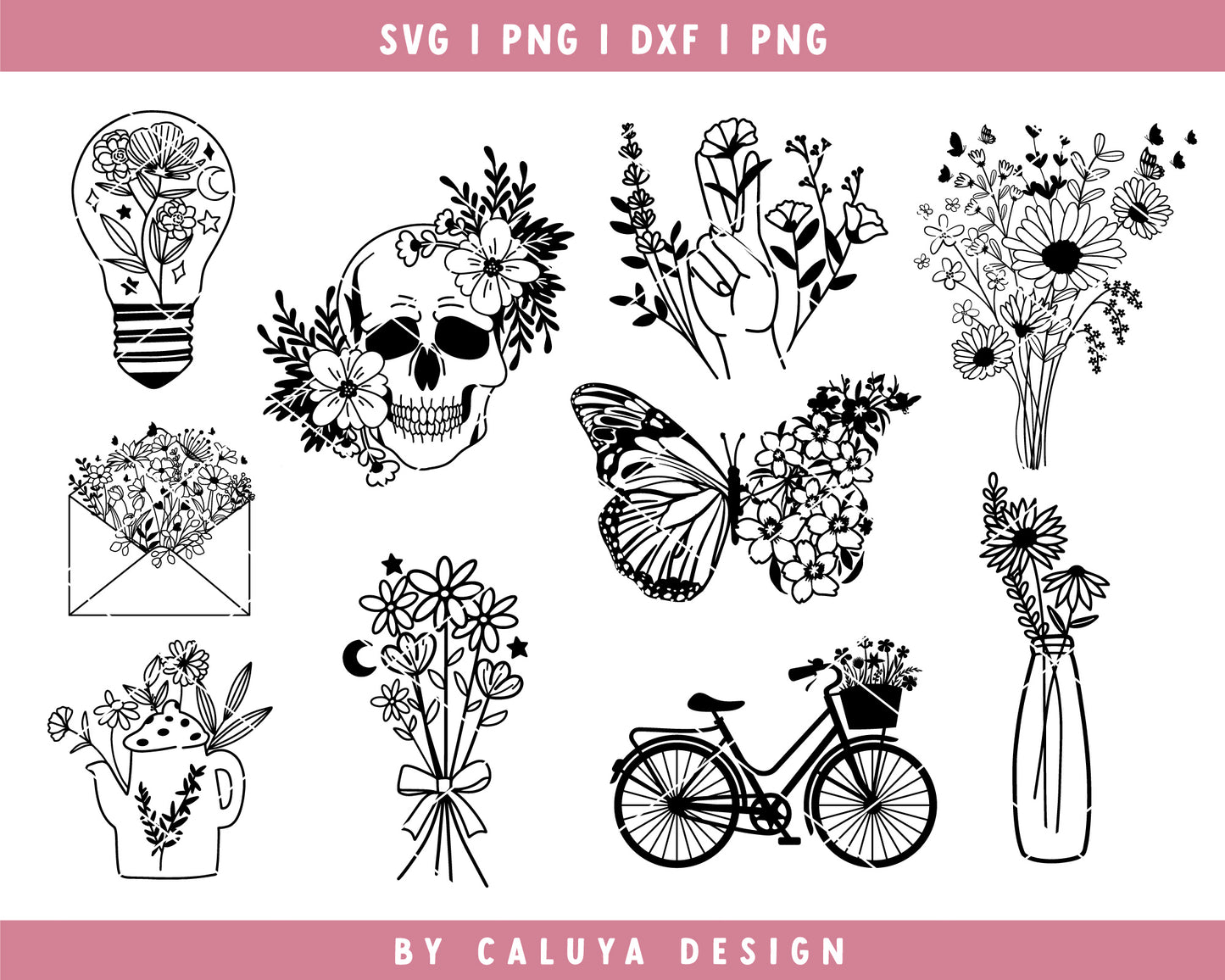 Wildflower SVG Bundle | 20 Pack