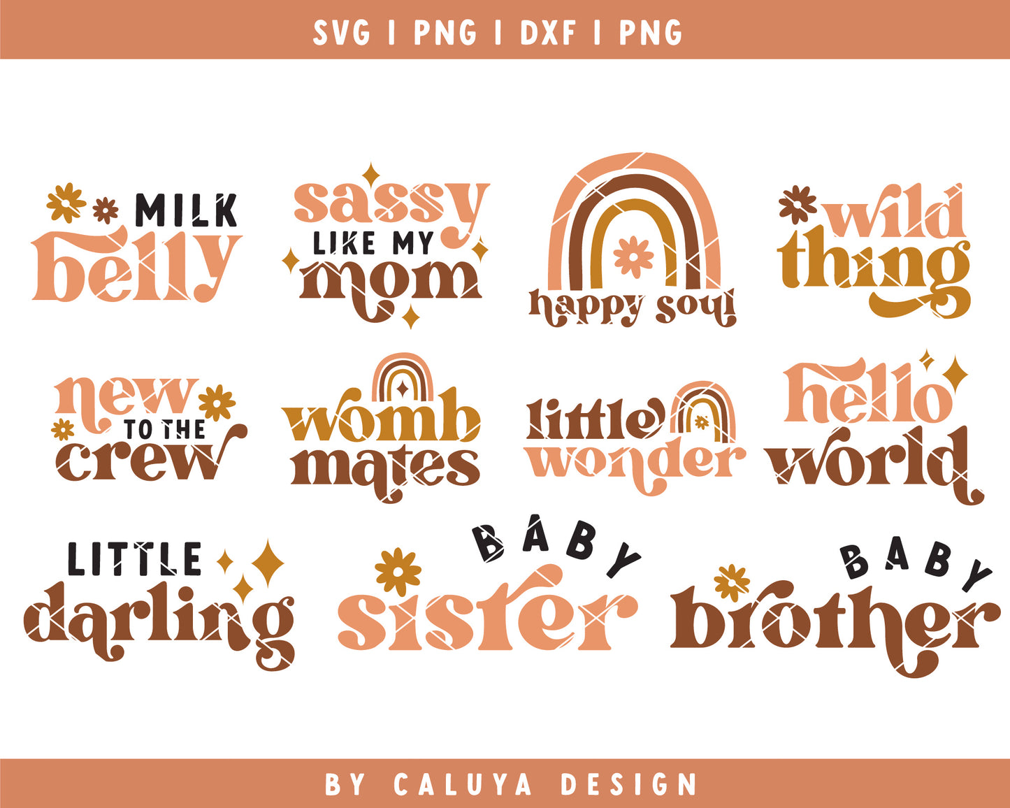 Boho Baby SVG Bundle | 25 Pack