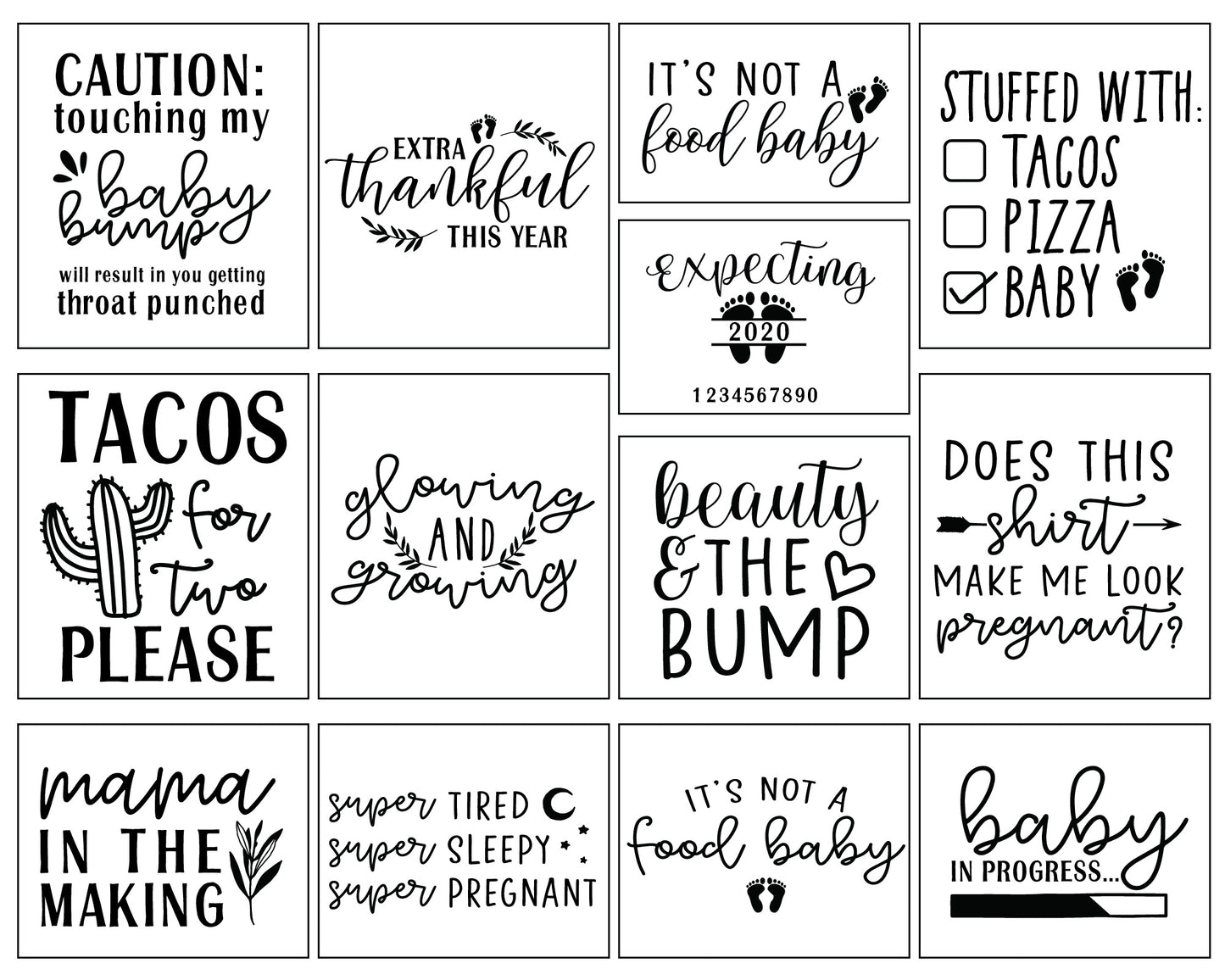Mom-To-Be Prenatal Quote SVG Bundle