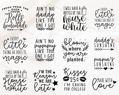 Welcome Baby Quote SVG Bundle