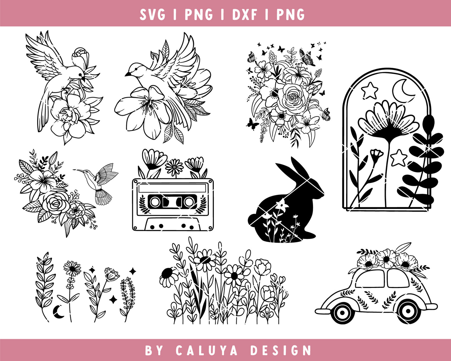 Wildflower SVG Bundle | 20 Pack
