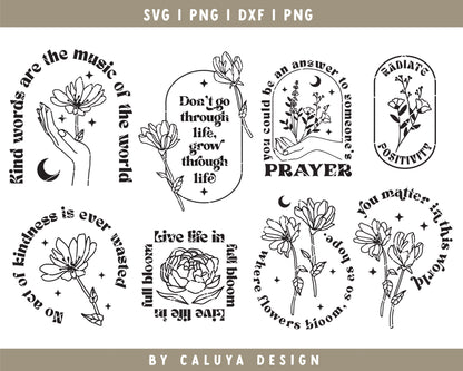 Mystical Wildflower SVG Bundle