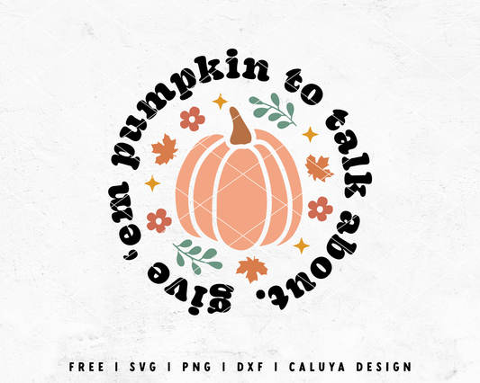 FREE Pumpkin SVG | Retro Pumpkin SVG