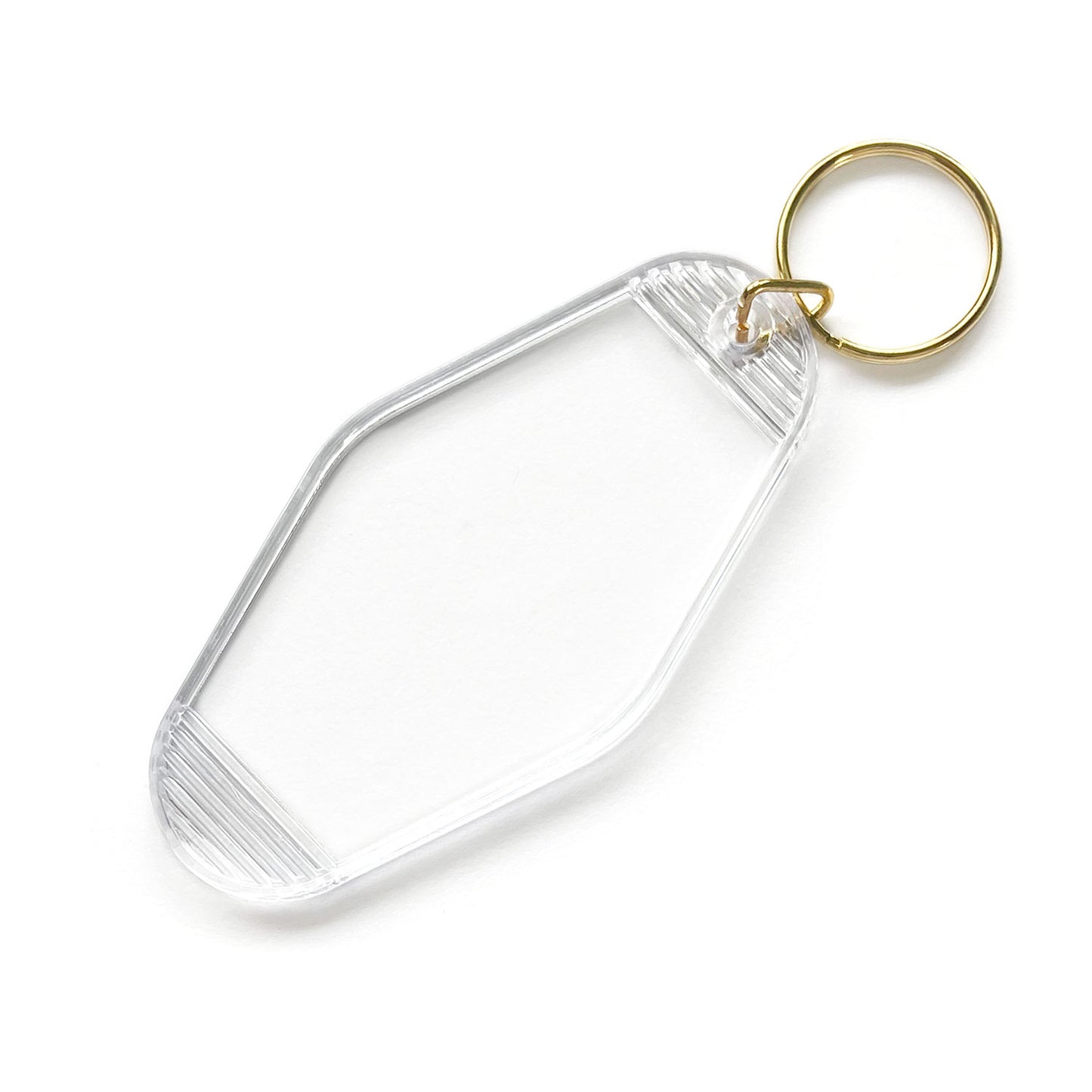 30pcs/lot Blank Acrylic Motel Keychain Key Tag Luggage Hanging