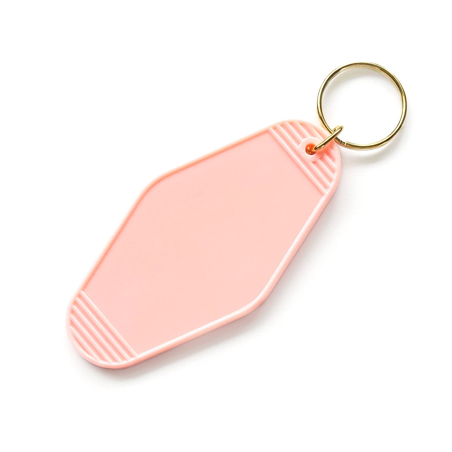 pink blank motel keychain