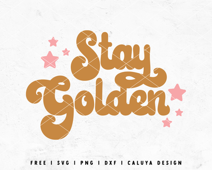 FREE Golden SVG | Aesthetic Quote SVG