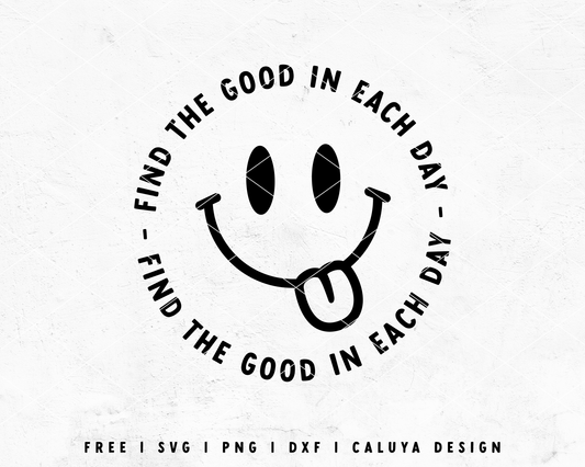 FREE Groovy SVG | Smiley Face SVG Cut File for Cricut, Cameo Silhouette | Free SVG Cut File