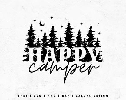 FREE Happy Camper SVG | Camping SVG