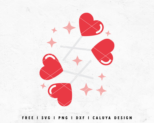 FREE Heart Candy SVG | Valentines Day SVG Cut File for Cricut, Cameo Silhouette | Free SVG Cut File