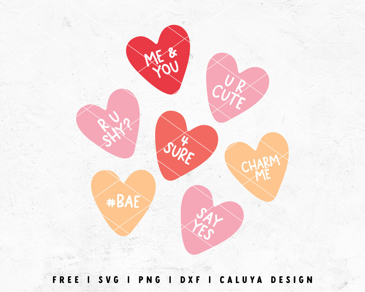 FREE Valentines Day Candy SVG | Heart Candy SVG Cut File for Cricut, Cameo Silhouette | Free SVG Cut File