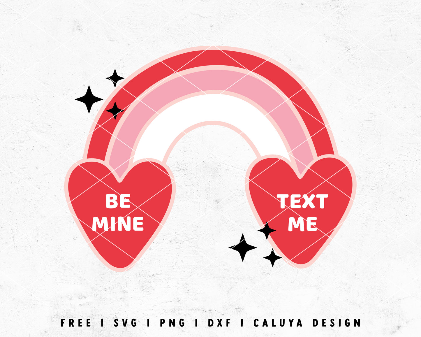 FREE Valentine Heart SVG | Heart Rainbow SVG Cut File for Cricut, Cameo Silhouette | Free SVG Cut File