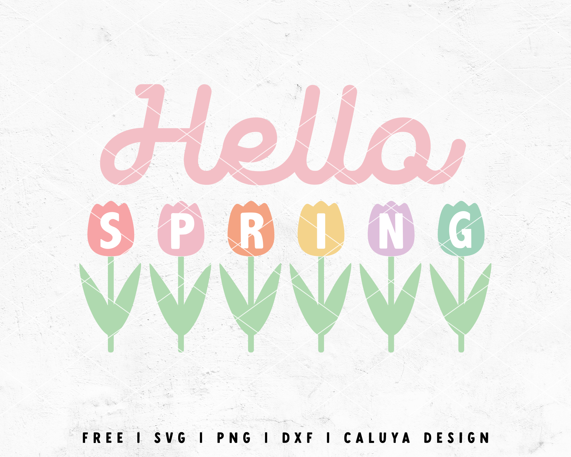 Spring Pics Svg FREE Hello Spring SVG | Tulip SVG Cut File for Cricut, Cameo Silhouette ...