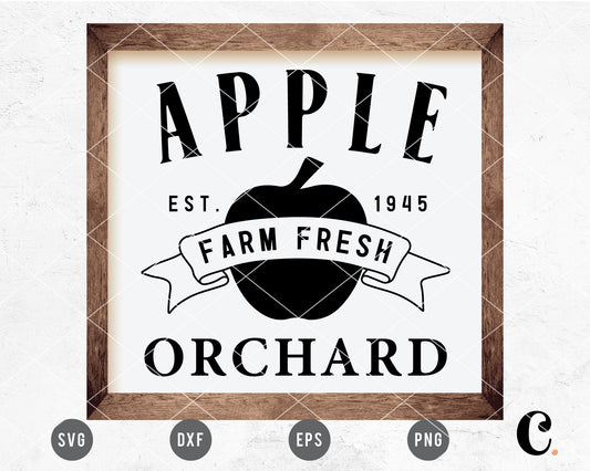 Apple Orchard Sign SVG