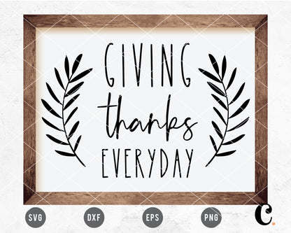 Giving Thanks Everyday SVG