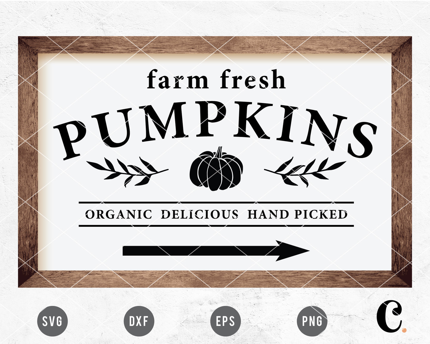 Farm Fresh Pumpkin SVG