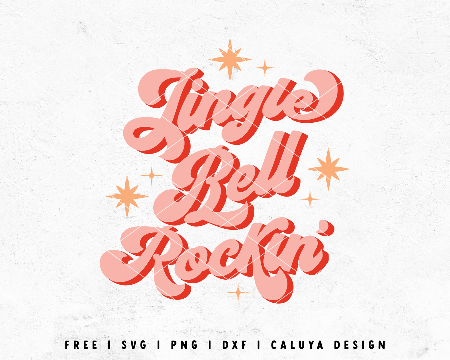 FREE Jingle Bell Rockin' SVG | Retro Christmas SVG Cut File for Cricut, Cameo Silhouette | Free SVG Cut File