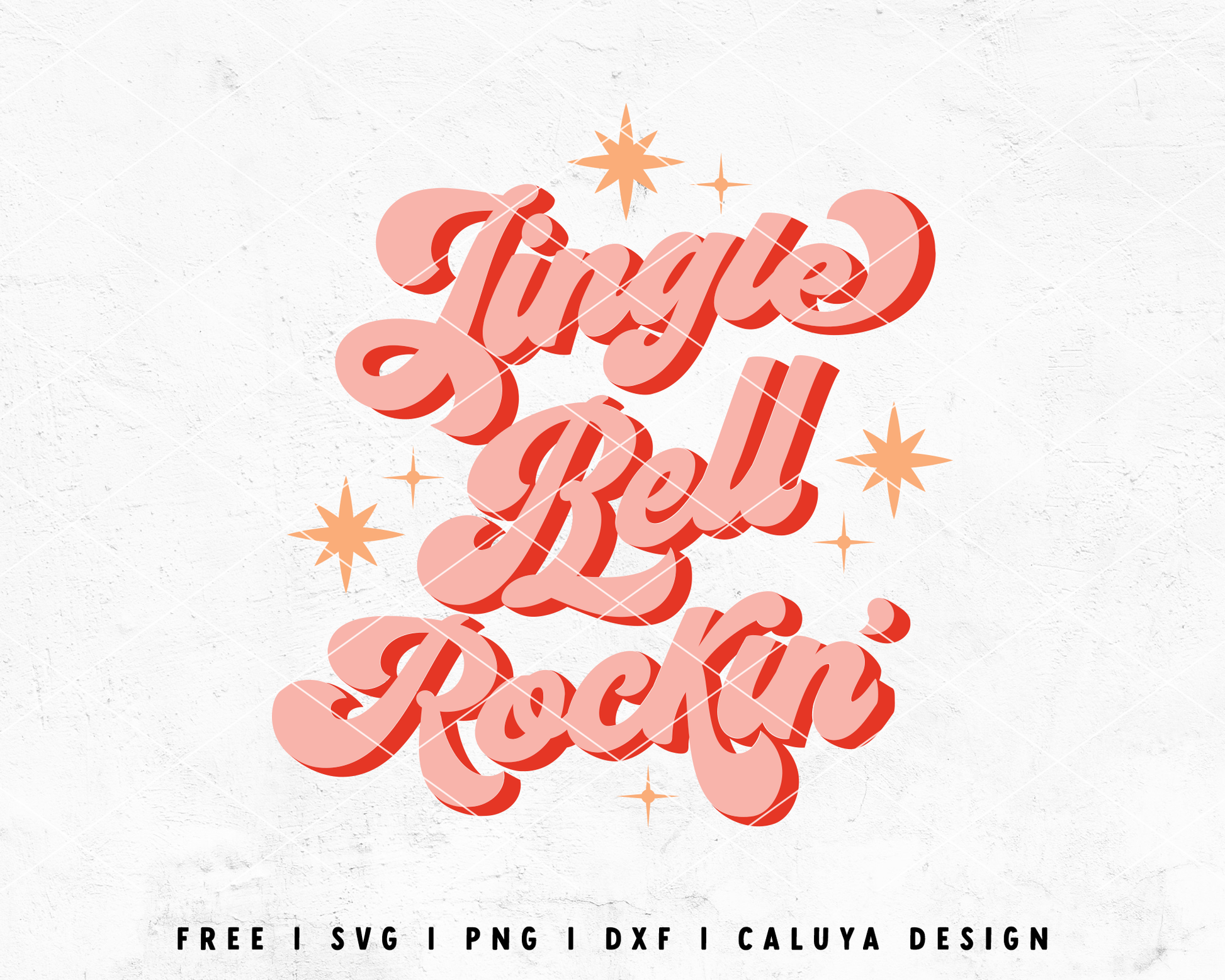 FREE Jingle Bell Rockin' SVG | Retro Christmas SVG Cut File for Cricut, Cameo Silhouette | Free SVG Cut File