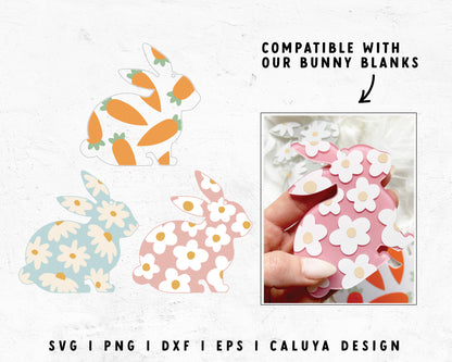 FREE Easter Bunny Blank Template SVG | Easter Bunny SVG