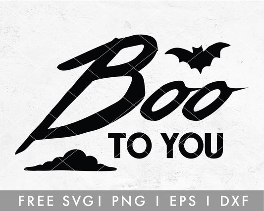 FREE Boo To You SVG
