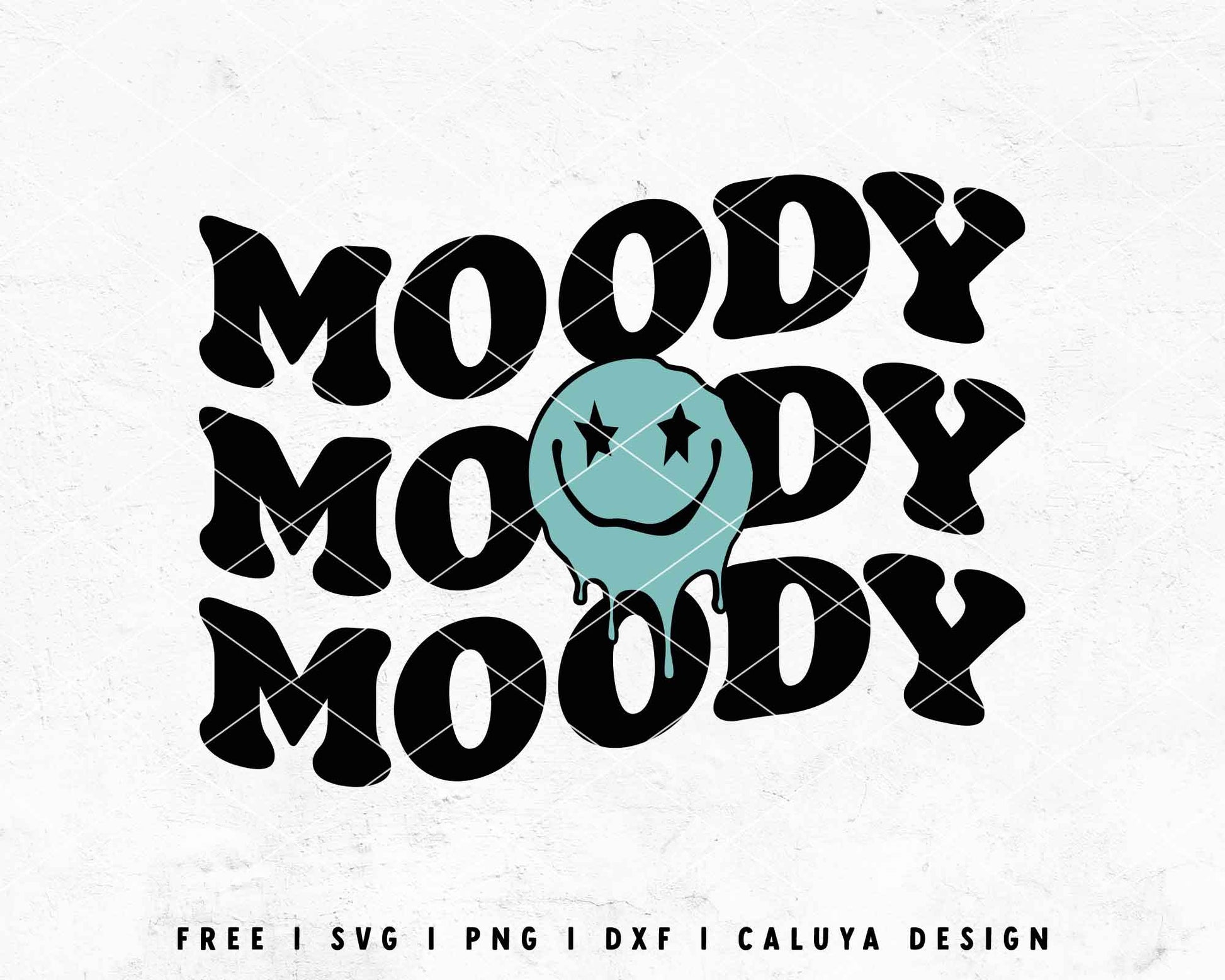 FREE Moody SVG | Aesthetic SVG | Smiley Face SVG Cut File for Cricut, Cameo Silhouette | Free SVG Cut File
