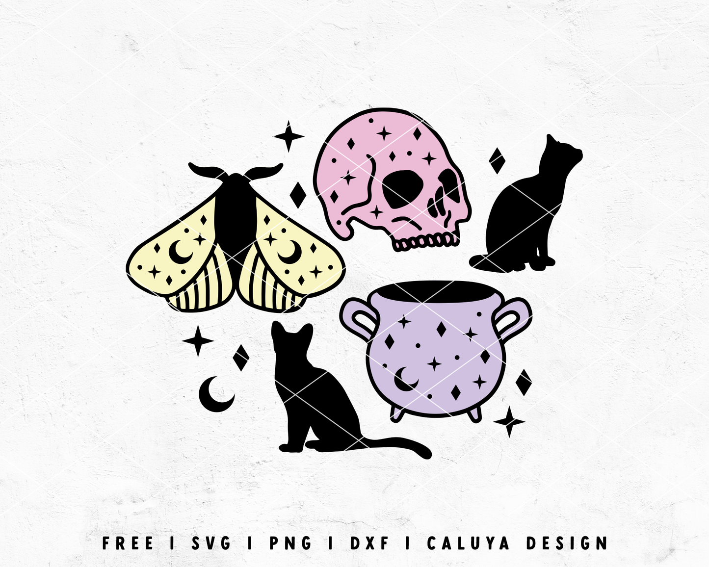 FREE Mystic Halloween SVG | Black Cat SVG
