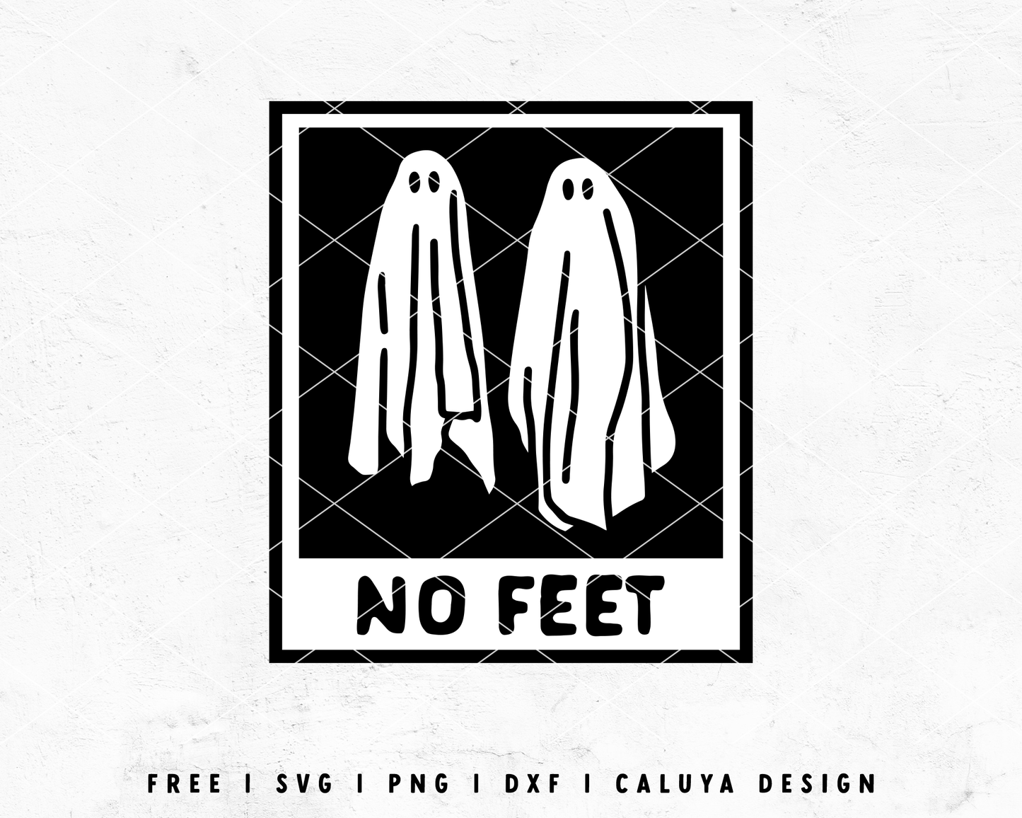 FREE Halloween SVG | No Feet Polaroid SVG