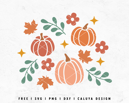 FREE Pastel Pumpkin SVG | Fall Pattern SVG