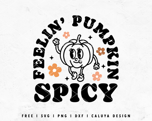 FREE Pumpkin Spice SVG | Retro Pumpkin SVG | Thanksgiving SVG