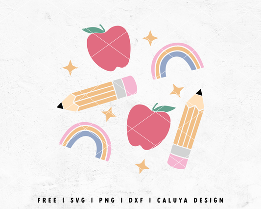 FREE School Rainbow SVG | Teacher Appreciation SVG