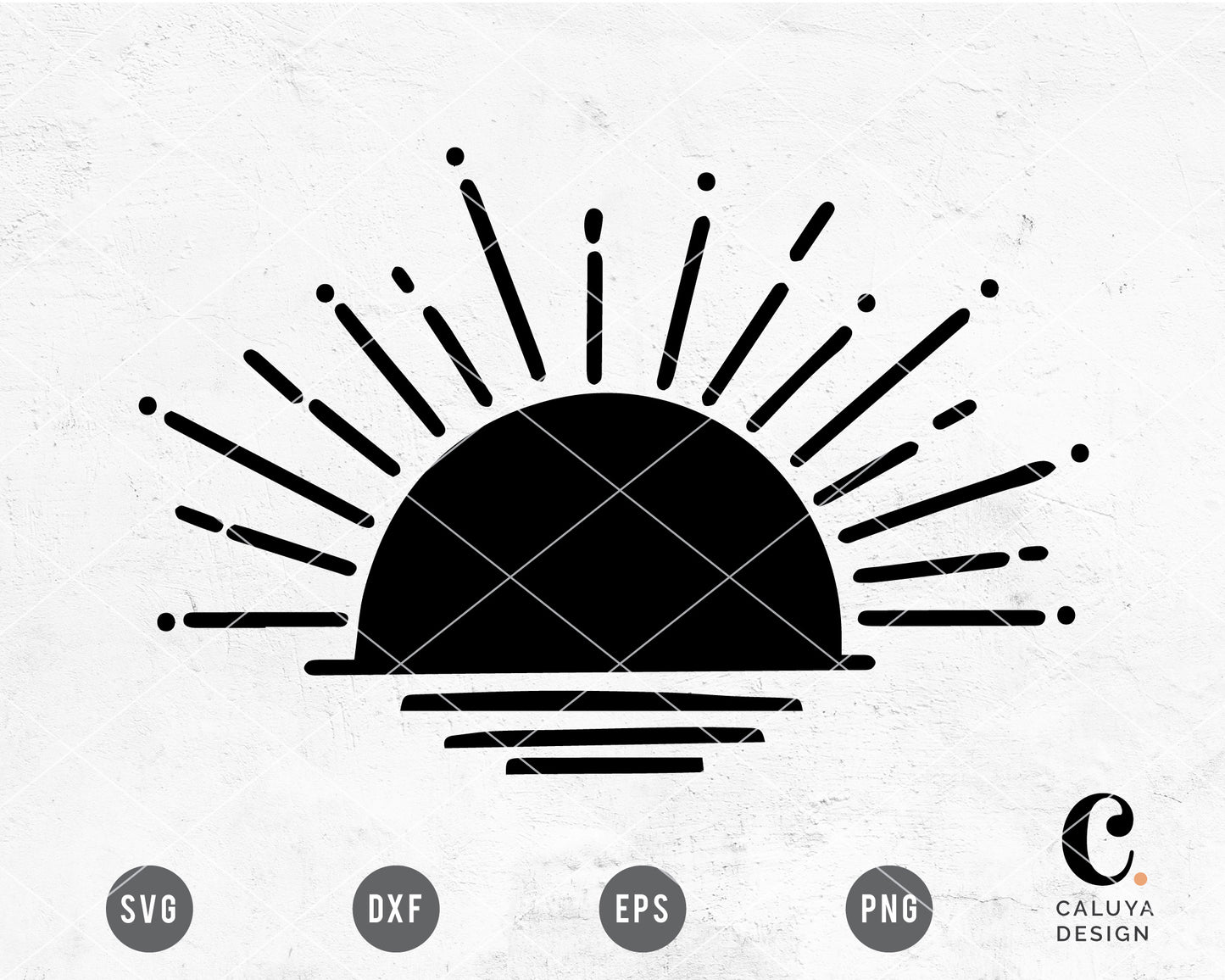 Simple Boho Sun SVG